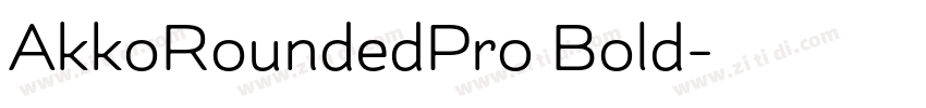AkkoRoundedPro Bold字体转换